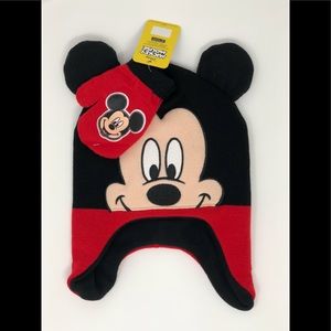 Disney MICKEY MOUSE toddler hat & mittens 2 pc set